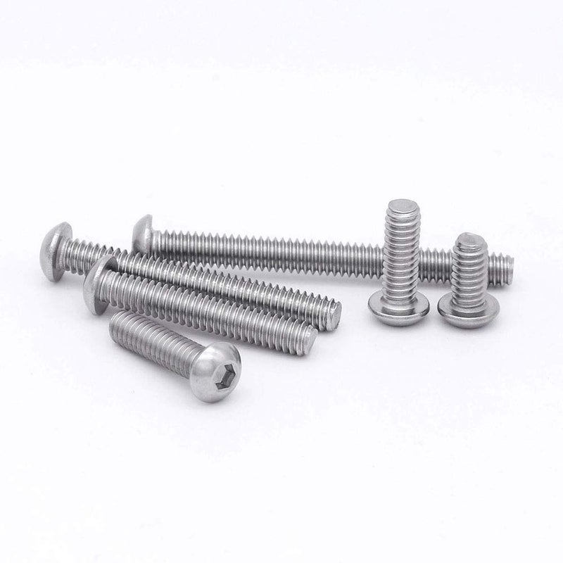 EASTLO M8-1.25 x 70mm Button Head Socket Cap Screws 304 Stainless Steel 18-8 Hex Socket Cap Screws  Allen Hex Drive  Full Thread  Coarse Thread UNC  10 PCS - Image 1